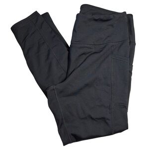 Reflex Women's Black Fleece-Lined Leggings